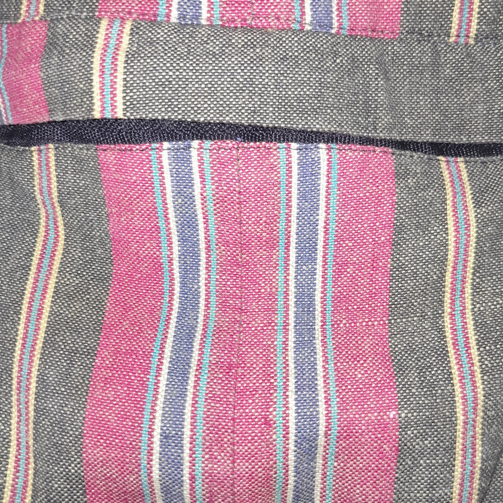 Striped Green and Red Women's Bag - Picture 2 of 4